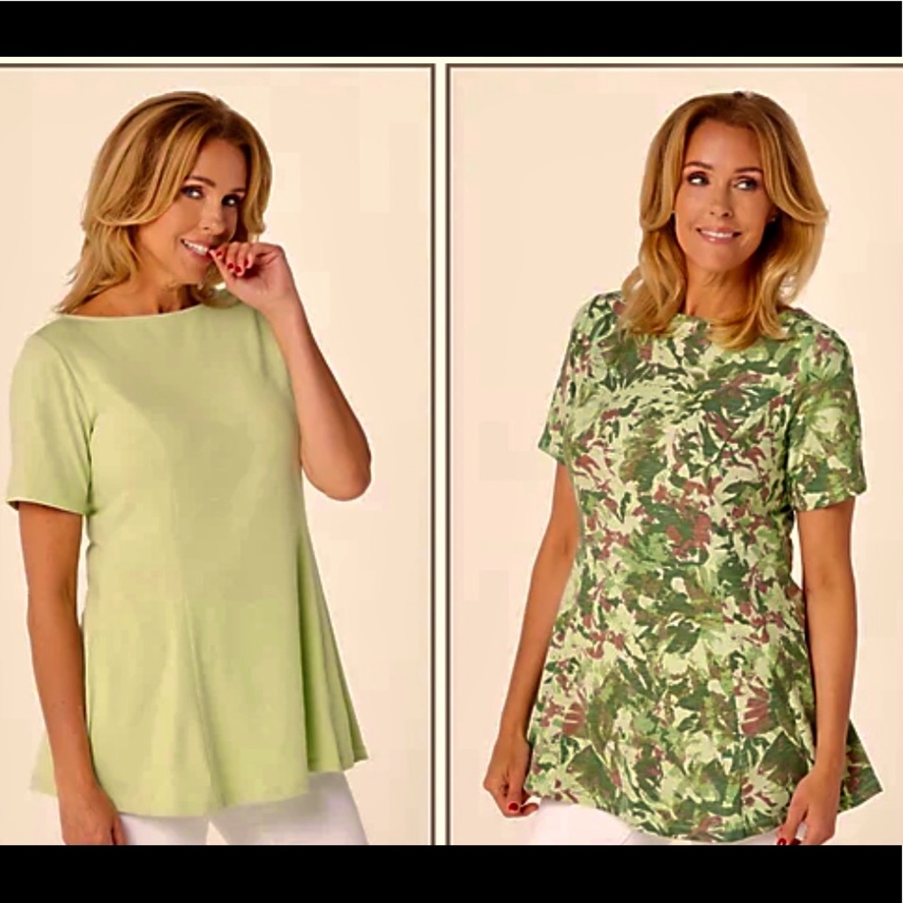 Denim & Co. Set of 2 Fit N Flare Tunics